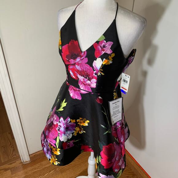 BCX Juniors' Asymmetrical Fit & Flare Dress Size 1 (NWT) - Picture 11 of 14